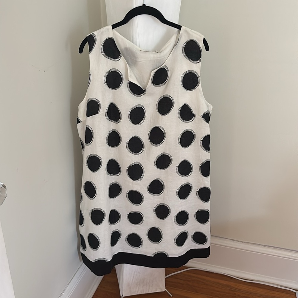 Polka Dot Sleeveless Midi Dress new